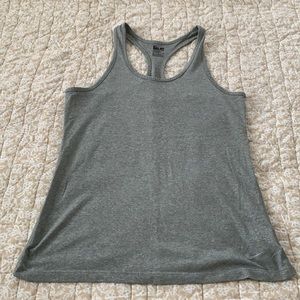 Grey Nike Slim Fit Racerback Tank Dri-Fit